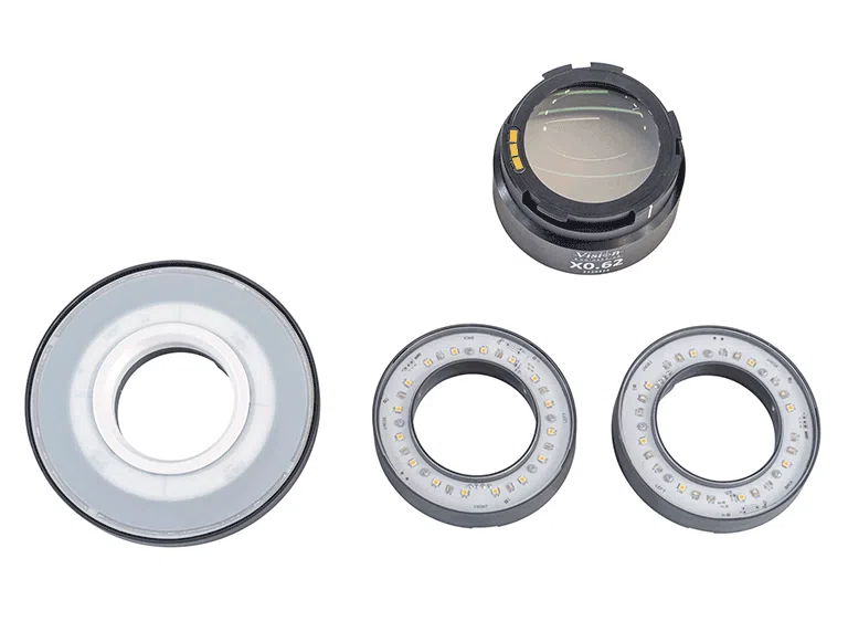 HALO microscope lens with ring-light selection