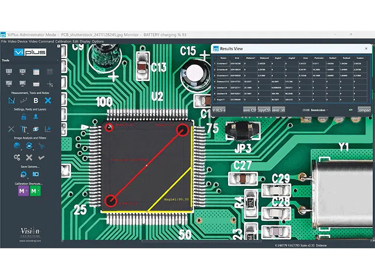 ViPlus software screen showing a PCB