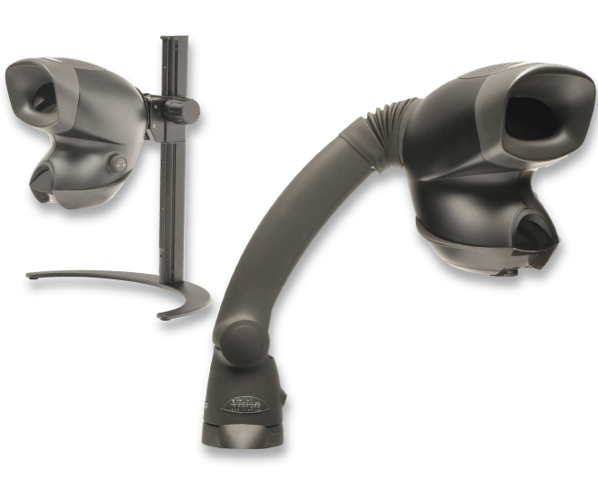 OPTA-stero-magnifier-on-universal-&-cresent-stands-666x550px_tiny Mantis Elite ergonomic stereo microscope with universal arm