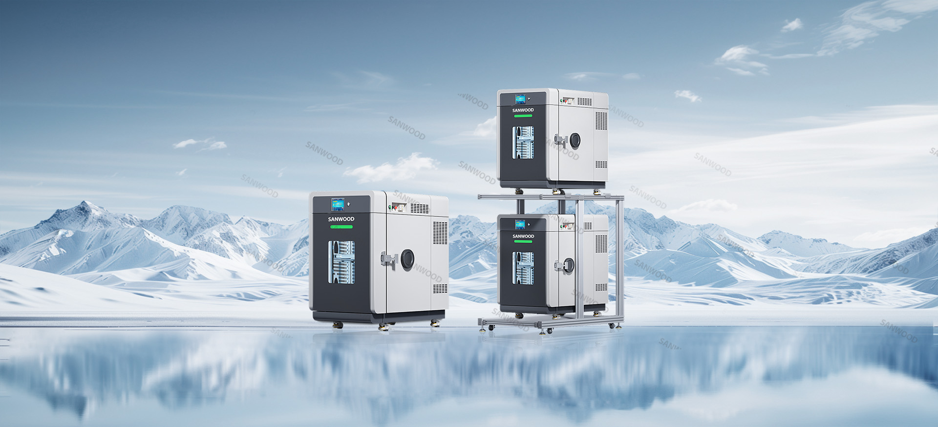 Buồng Thử Nghiệm Nhiệt Độ Độ Ẩm Để Bàn 22.5L - Bench-Top Type Temperature Humidity Chamber - SMC-22-CC SANWOOD